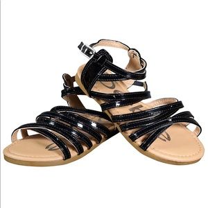 bebe Girls Metallic Gladiator Sandals